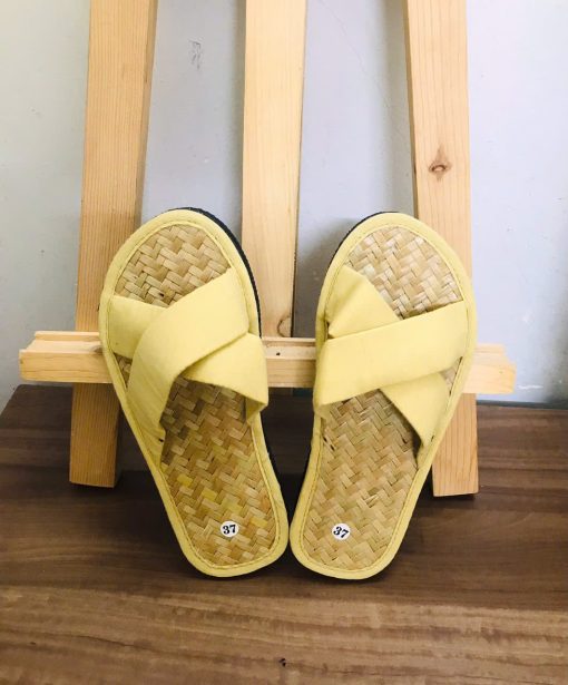 DÉP CỎ DO MINH -  ĐI TRONG NHÀ - MÁT XA CHÂN - XINH ẤM ÊM - HƯƠNG QUẾ KHỬ MÙI - DoMinhStores (Mã SP: DC005) - Hình ảnh 5