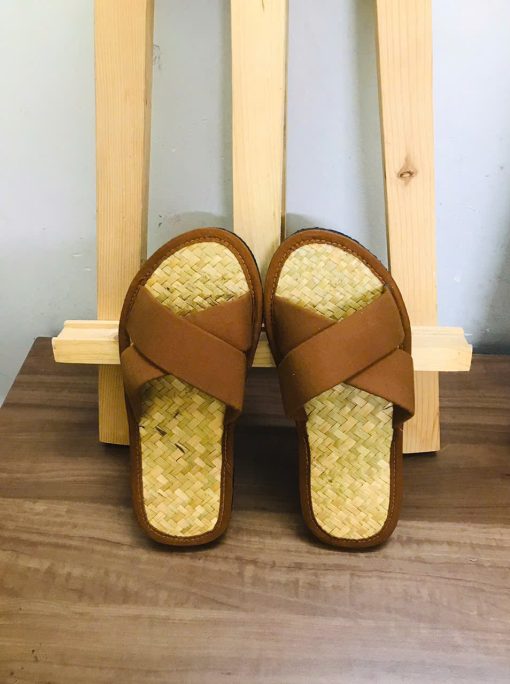 DÉP CỎ DO MINH -  ĐI TRONG NHÀ - MÁT XA CHÂN - XINH ẤM ÊM - HƯƠNG QUẾ KHỬ MÙI - DoMinhStores (Mã SP: DC004) - Hình ảnh 5